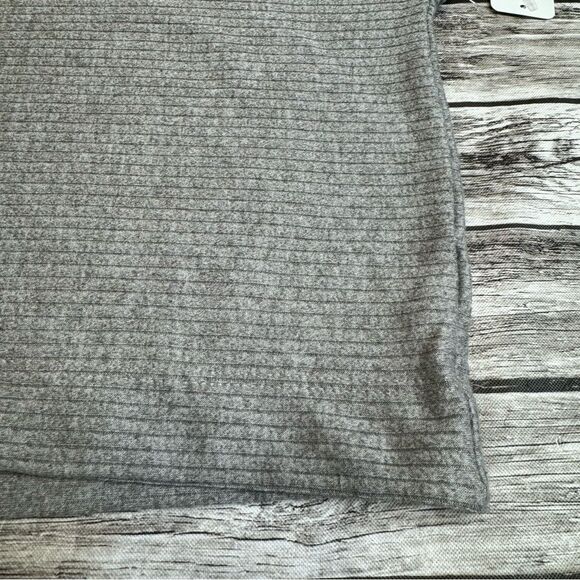 Final Touch Women's Horizontal Ribbed Bubble Sleeve Blouse S SM Small Grey Gray - Picture 8 of 16